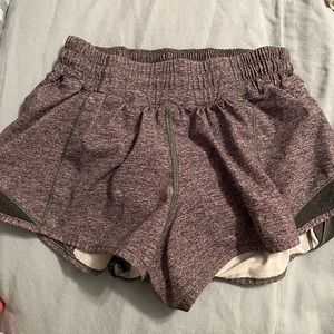 Lululemon gray hotty hot shorts size 4!